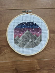 Mountain Cross Stitch Easy PDF Pattern