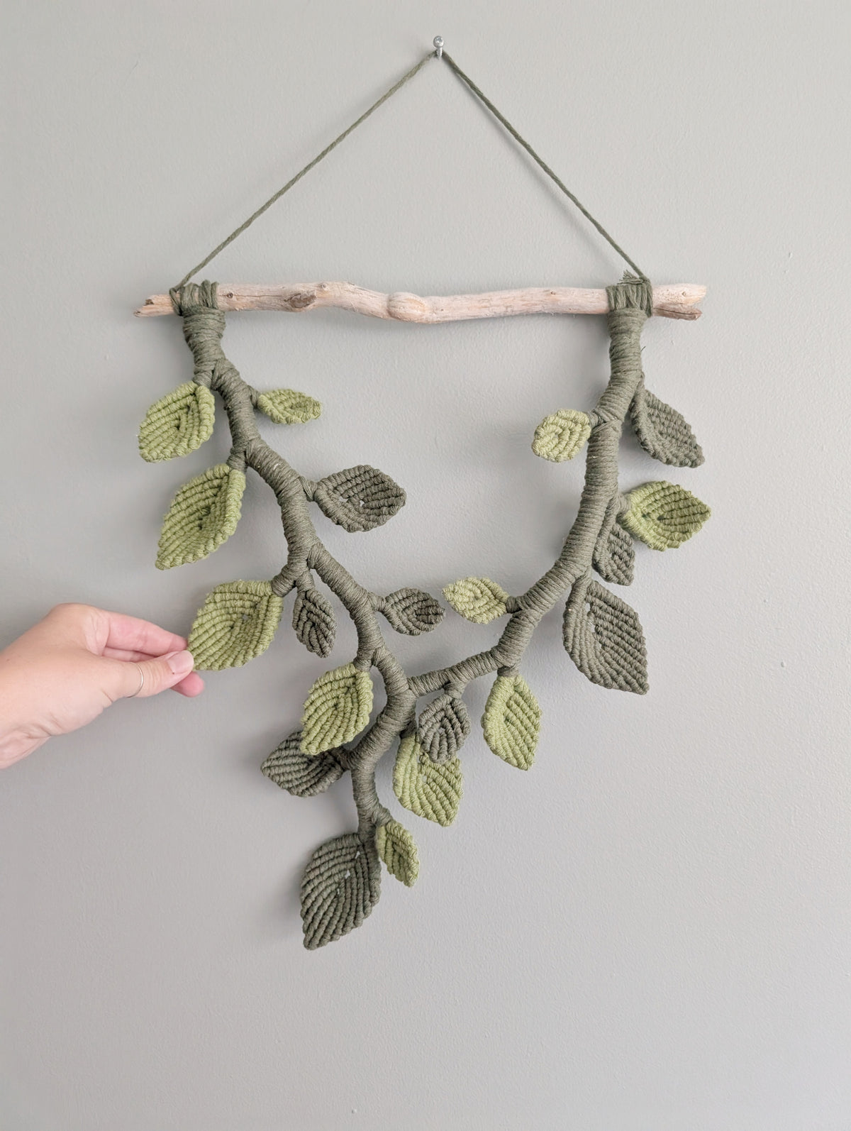 Macrame Leafy Sculpture Hanging