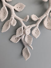 Load image into Gallery viewer, Macrame Leafy Sculpture Hanging - Natural
