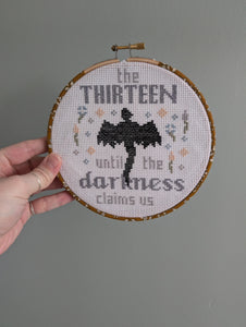Officially licensed Sarah J Maas Throne of Glass the Thirteen Manon/Abraxos  Cross Stitch Easy PDF Pattern