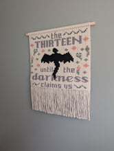 Load image into Gallery viewer, Officially Licensed - Sarah J Maas Throne of Glass Manon &amp; Abraxos Tapestry Wall Hanging DIY Pattern
