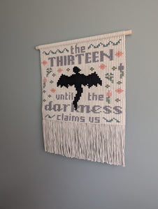 Officially Licensed - Sarah J Maas Throne of Glass Manon & Abraxos Tapestry Wall Hanging DIY Pattern