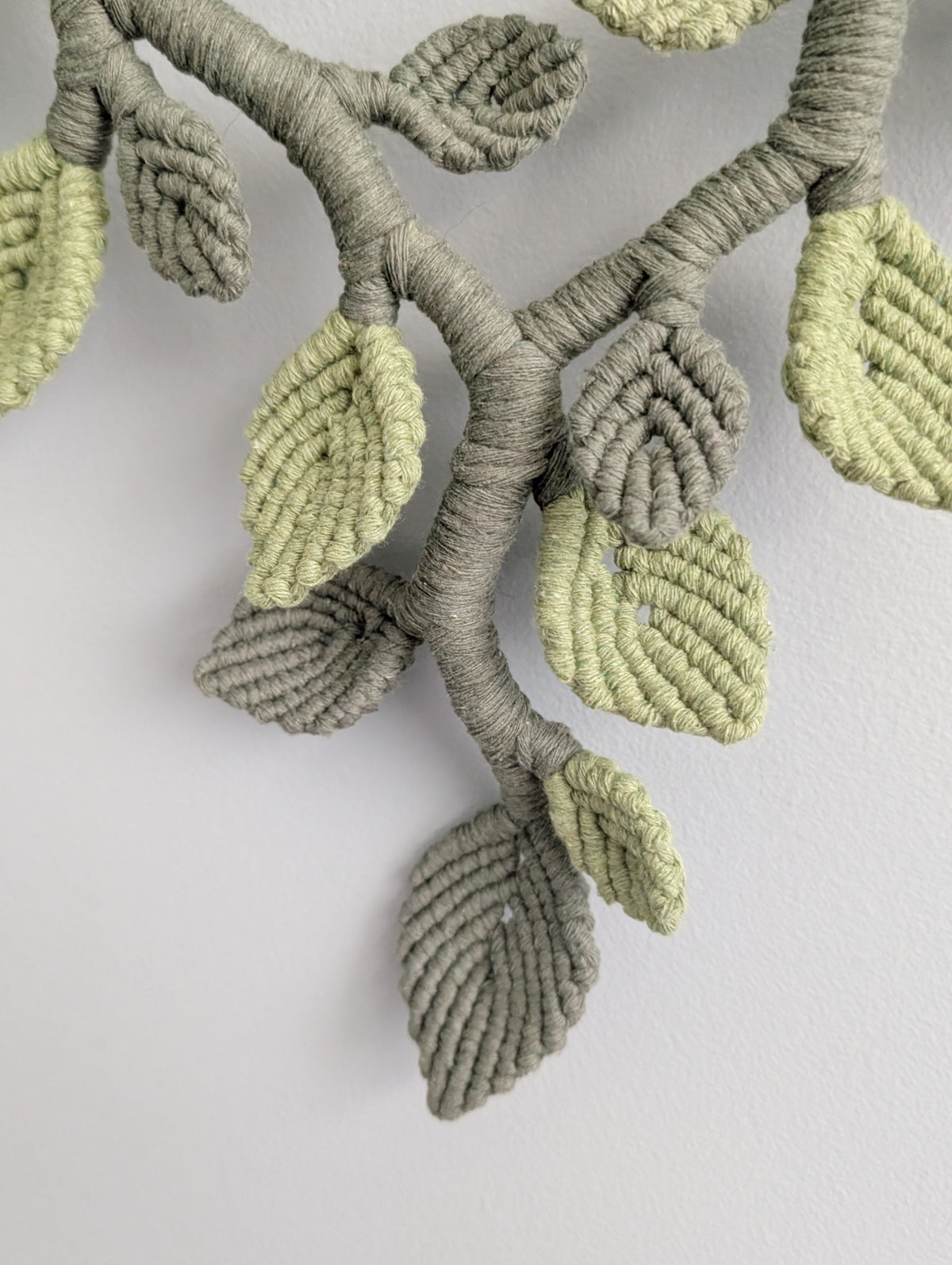 Macrame Leafy Sculpture Hanging