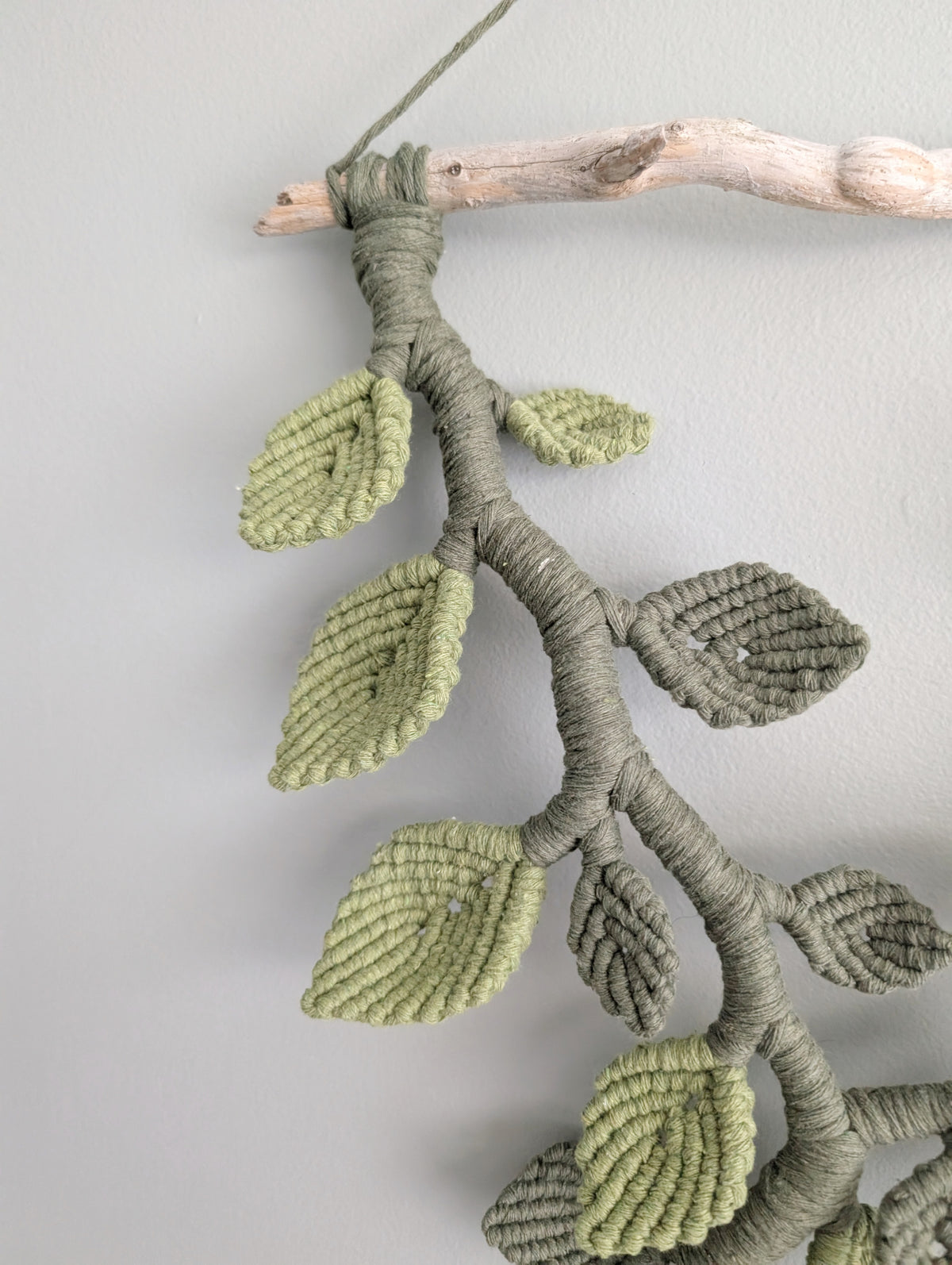 Macrame Leafy Sculpture Hanging