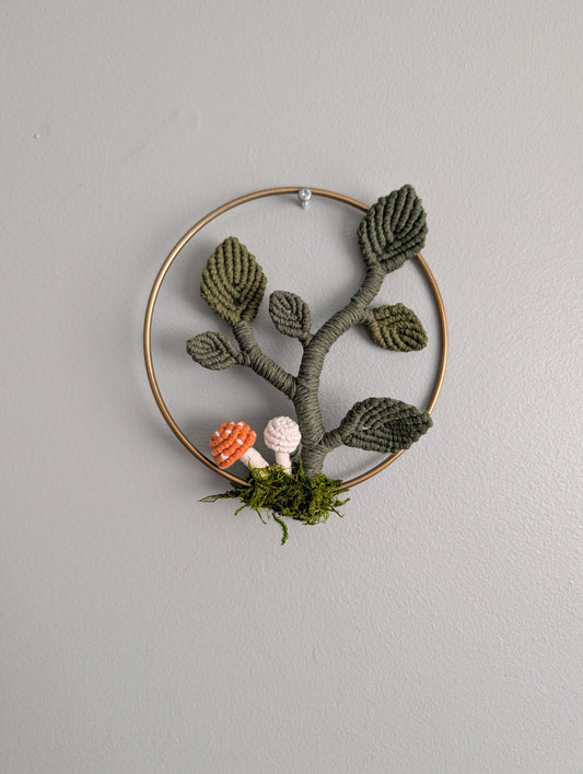 Mini Leafy Frames - Mushrooms & Dried Florals - Option 3
