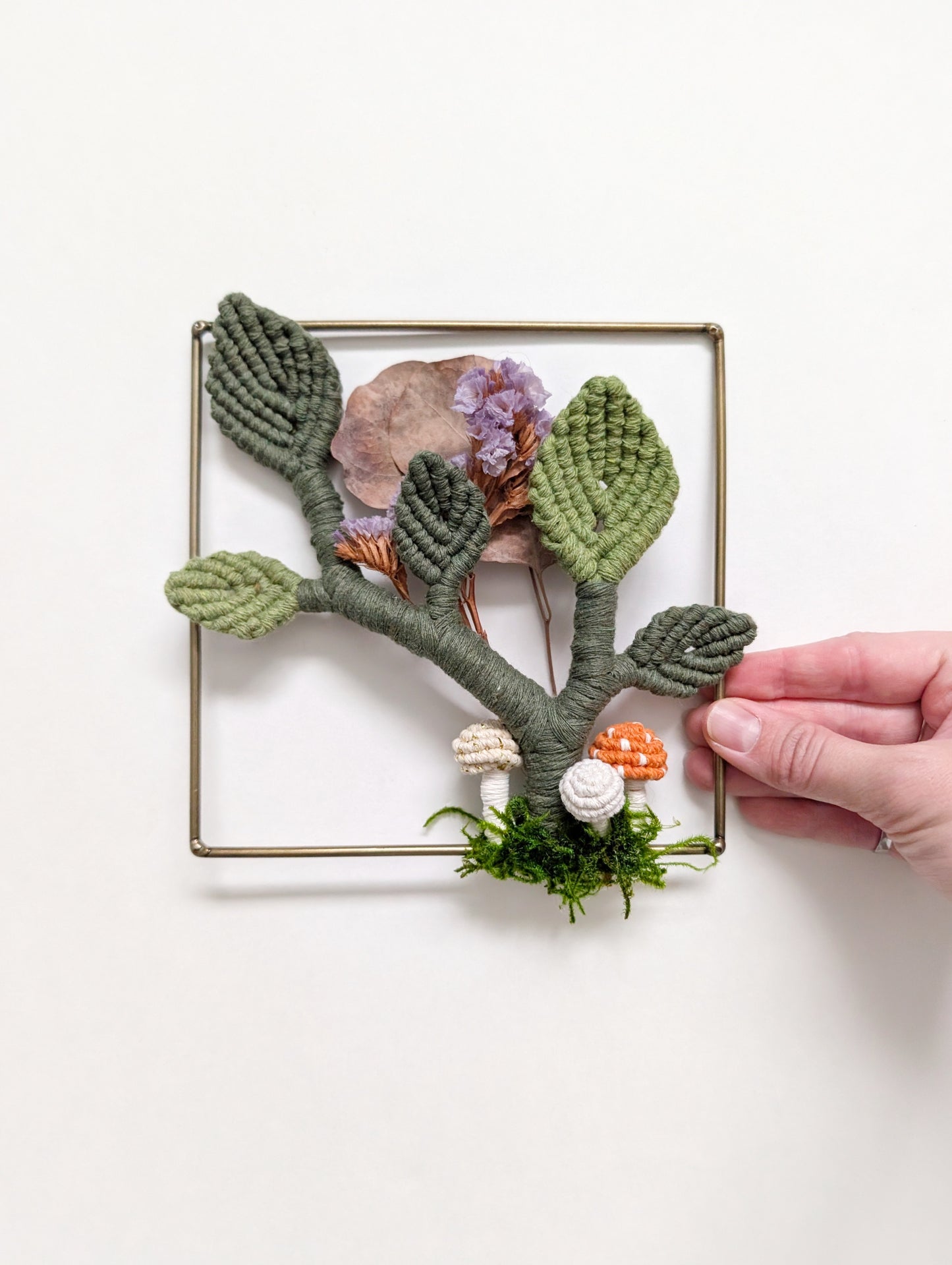 Mini Leafy Frames - Mushrooms & Dried Florals - Option 5