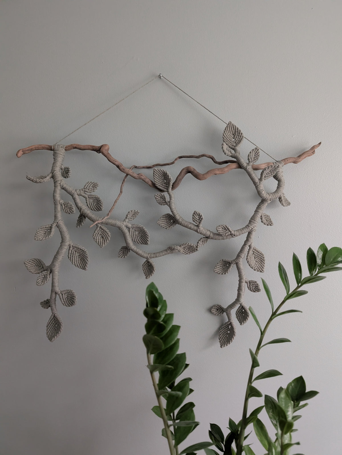Sage Green Leaf & Vines Wall Tapestry