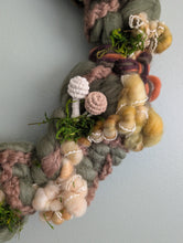 Load image into Gallery viewer, Mushroom Landscape Circular Woven Wall Hanging
