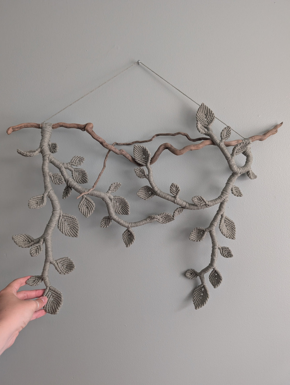 Sage Green Leaf & Vines Wall Tapestry