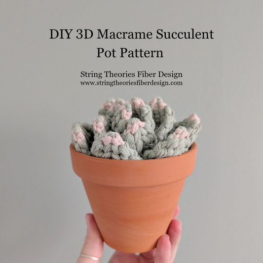 Macrame Large 3D Succulent Pattern