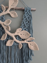 Load image into Gallery viewer, Flower Crown Macrame Hanging - Blue
