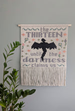 Load image into Gallery viewer, Officially Licensed - Sarah J Maas Throne of Glass Manon &amp; Abraxos Tapestry Wall Hanging DIY Pattern
