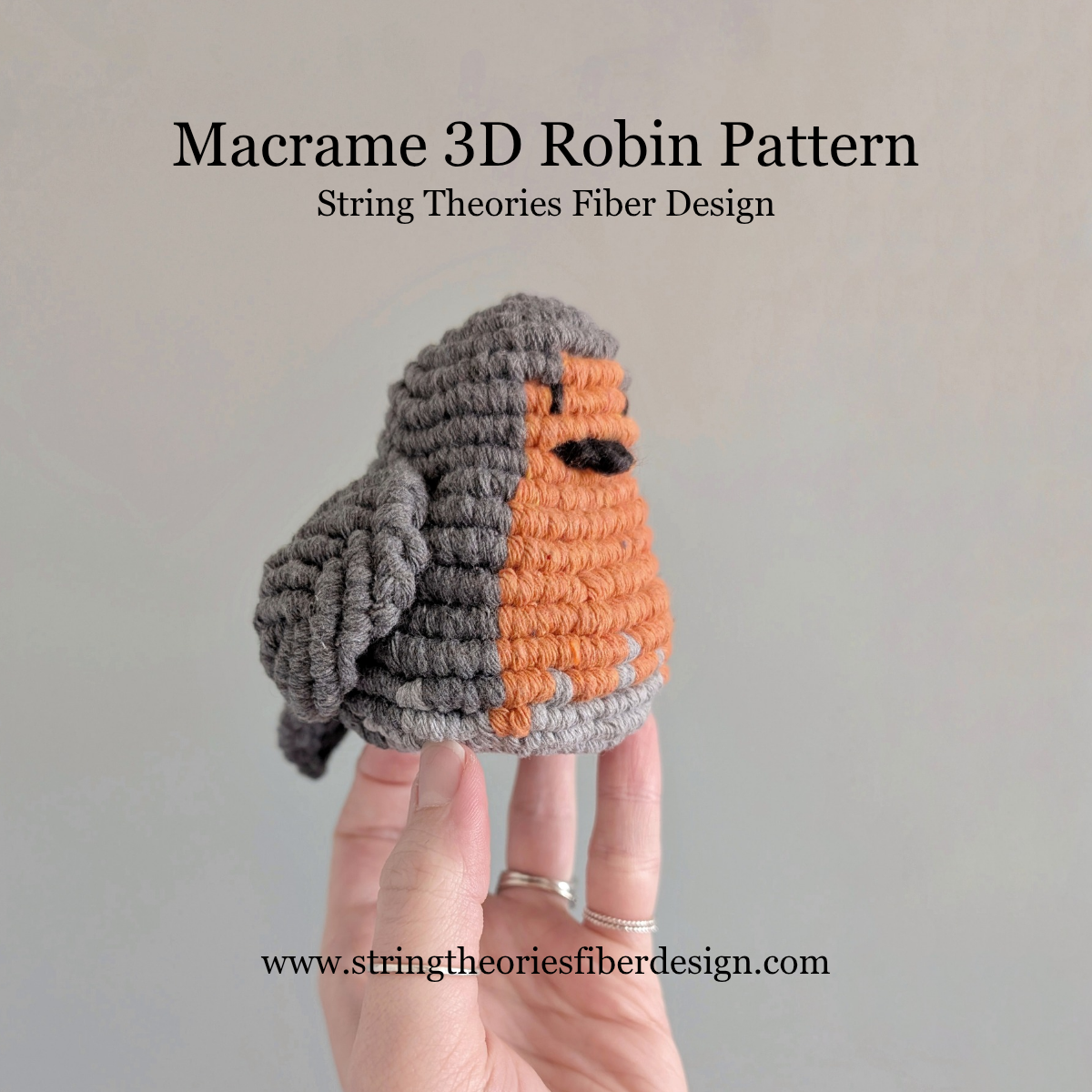 Macrame Robin Pattern / Kit