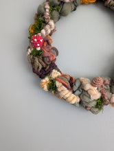 Load image into Gallery viewer, Mushroom Landscape Circular Woven Wall Hanging
