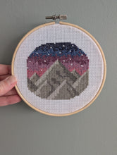 Load image into Gallery viewer, Mountain Cross Stitch Easy PDF Pattern
