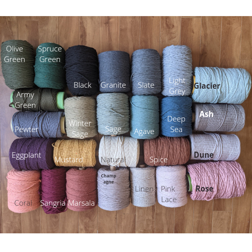 Macrame Wall Hanging - Triple Fringe String Theories Fiber Design