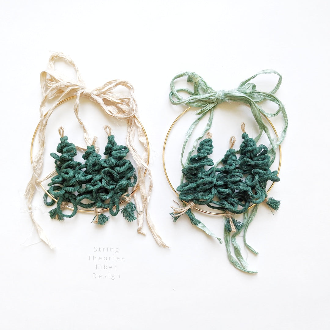 Macrame Tree Wreath String Theories Fiber Design