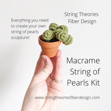 Load image into Gallery viewer, Macrame String of Pearls Kit String Theories Fiber Design
