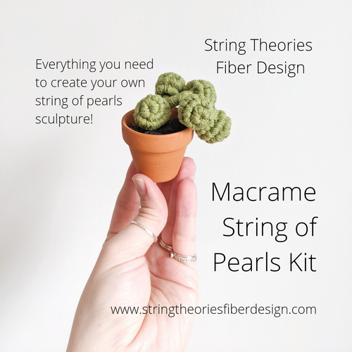 Macrame String of Pearls Kit String Theories Fiber Design
