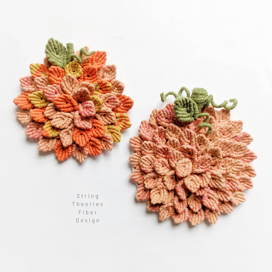 Macrame Hyrangea Pumpkin