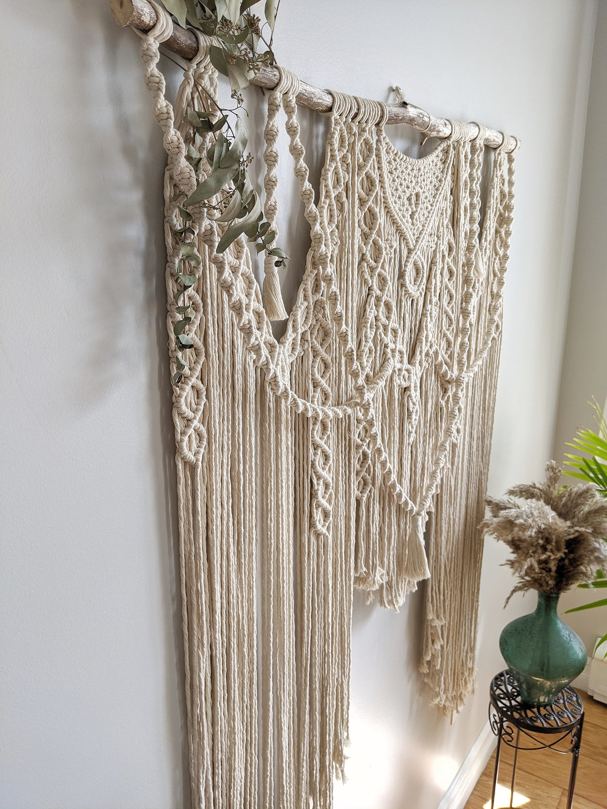 Macrame Wedding Backdrop // Macrame Ceremony Arch String Theories Fiber Design