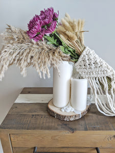 Macrame Wedding Bouquet Wrap in Bright White String Theories Fiber Design