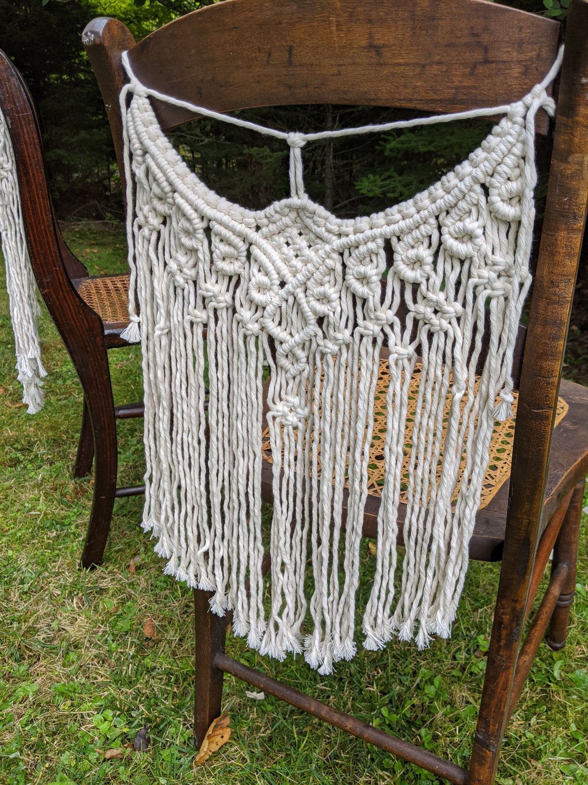 Macrame Chair Covers String Theories Fiber Design