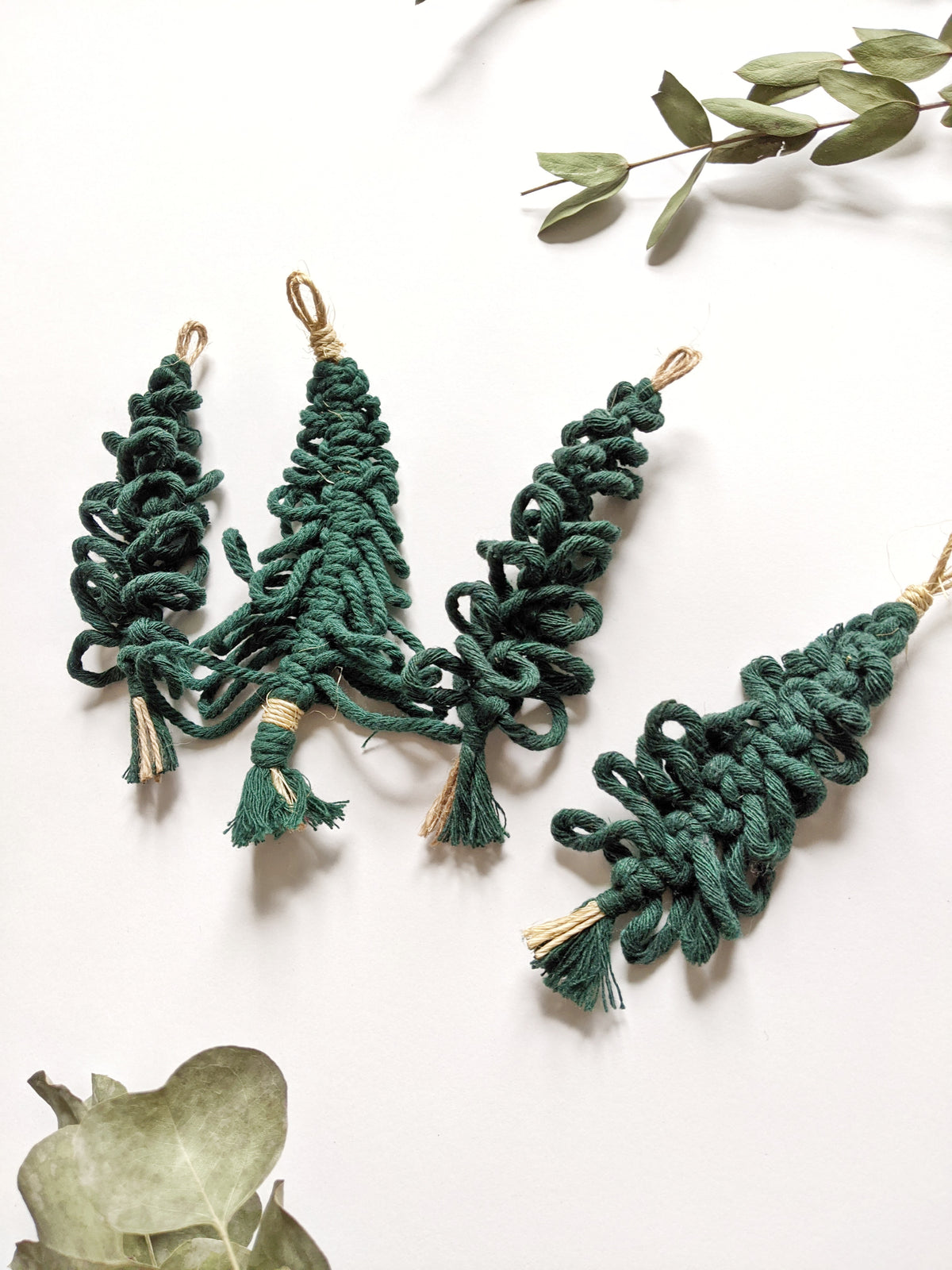 Macrame Christmas Tree Ornaments String Theories Fiber Design