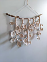 Load image into Gallery viewer, Macrame Wall Hanging - Hanging Vines and Leaves - Sculpture
