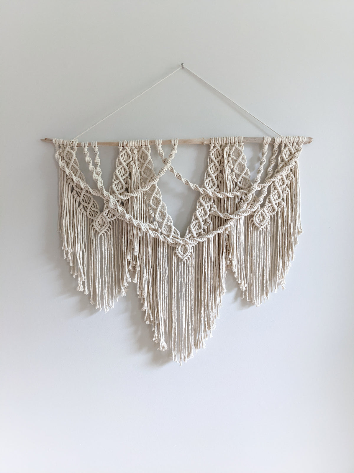 Macrame Wall Hanging Spirals String Theories Fiber Design