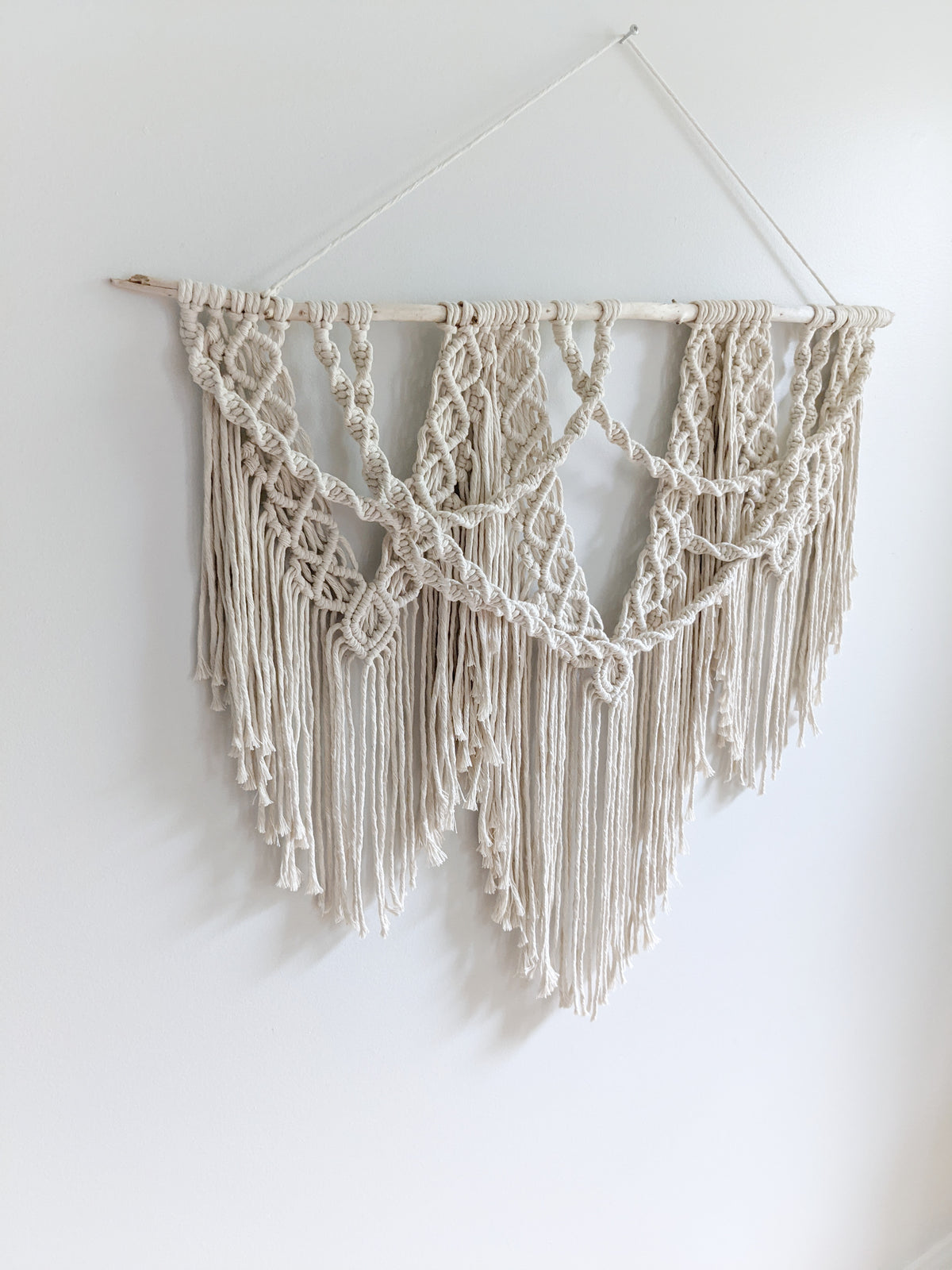 Macrame Wall Hanging Spirals String Theories Fiber Design