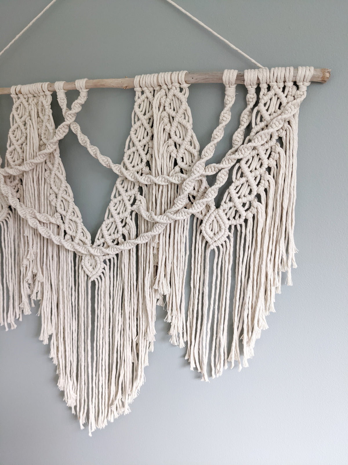 Macrame Wall Hanging Spirals String Theories Fiber Design