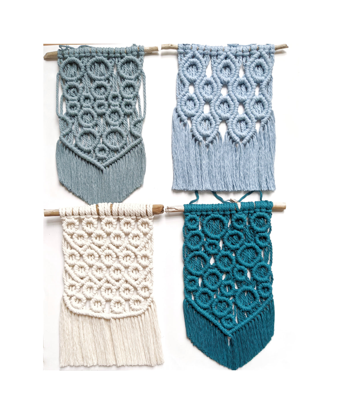 Macrame Mini Wall Hangings String Theories Fiber Design