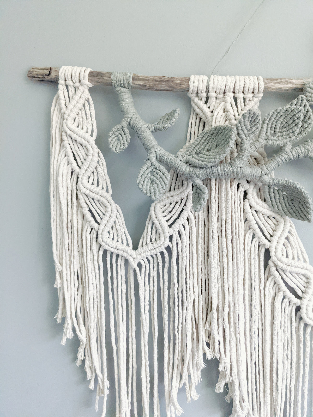 Macrame Wall Hanging with Vines String Theories Fiber Design