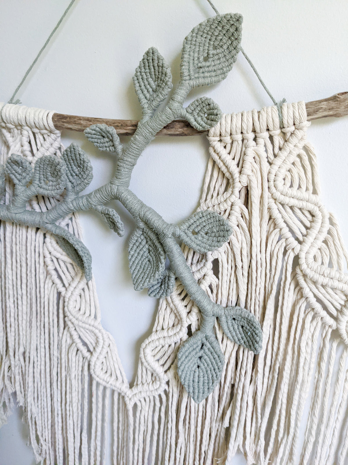 Macrame Wall Hanging with Vines String Theories Fiber Design