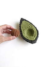 Load image into Gallery viewer, Macrame Halved Avocado Sculpture - Removable Pit!
