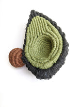 Load image into Gallery viewer, Macrame Halved Avocado Sculpture - Removable Pit!
