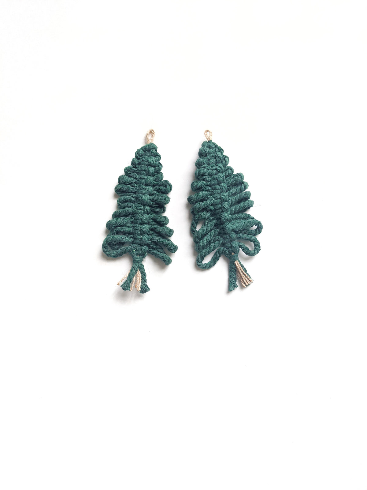 Macrame Christmas Tree Ornaments String Theories Fiber Design