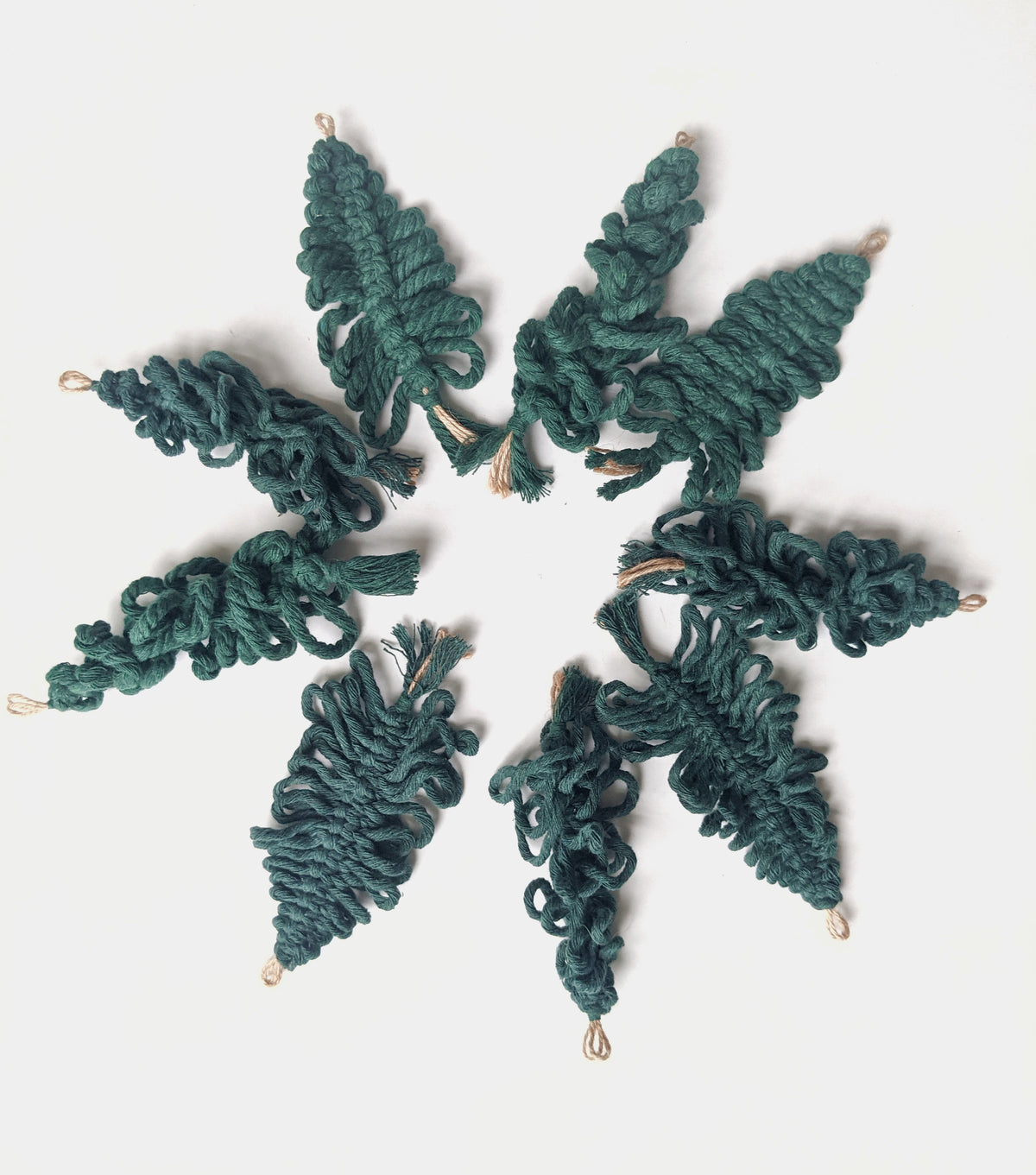 Macrame Christmas Tree Ornaments String Theories Fiber Design