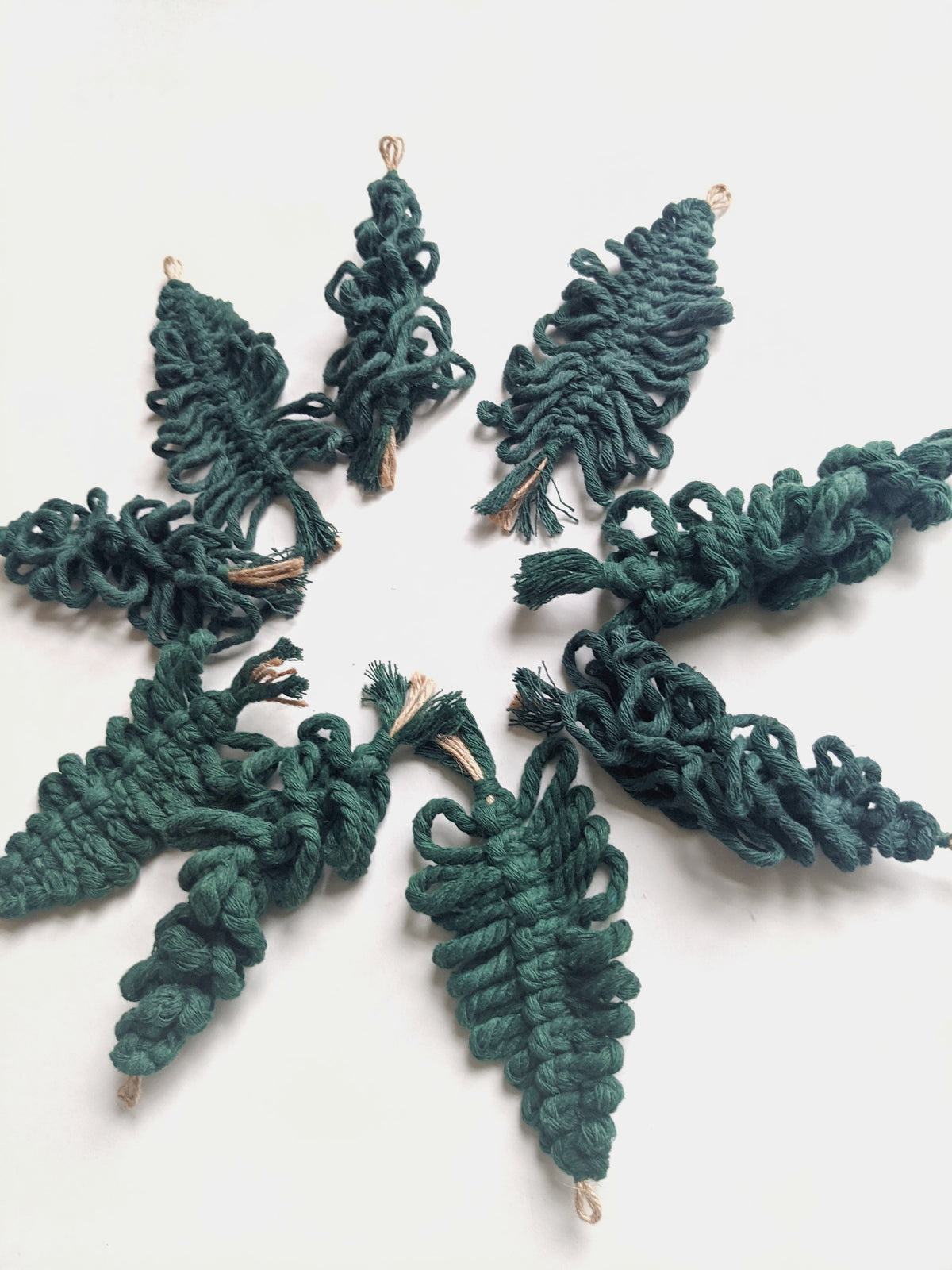 Macrame Christmas Tree Ornaments String Theories Fiber Design