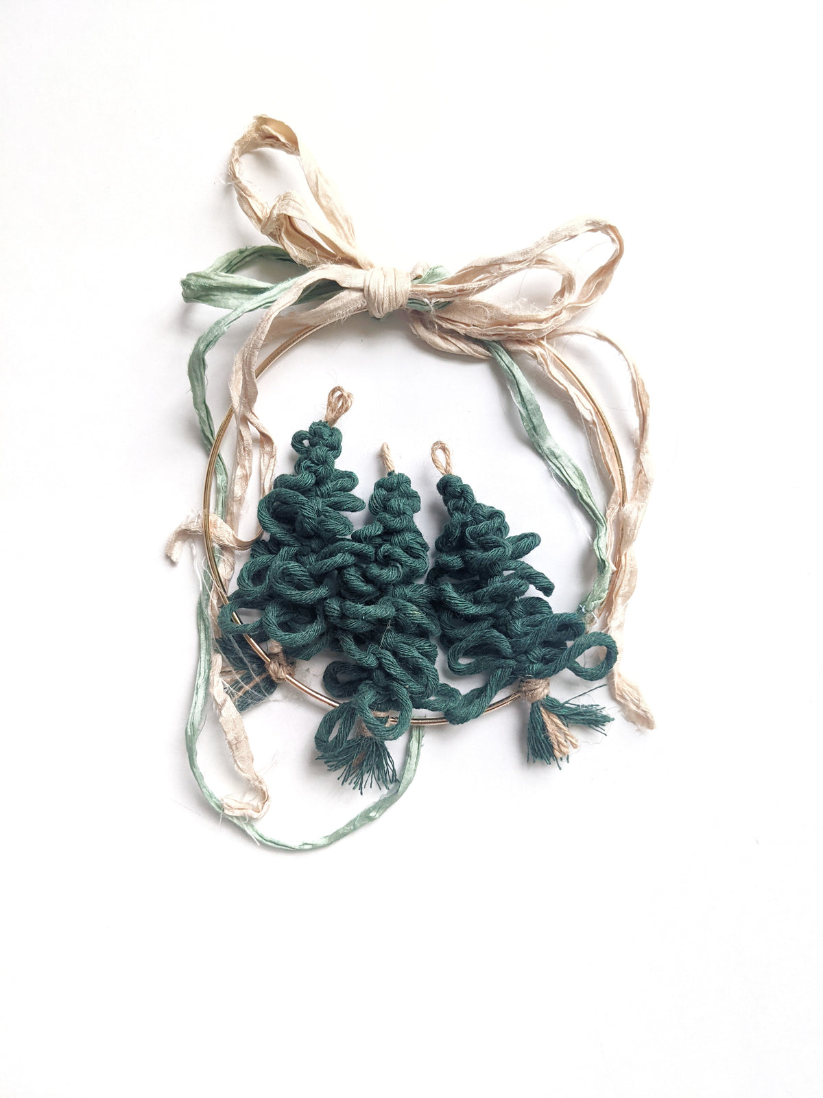 Macrame Tree Wreath String Theories Fiber Design