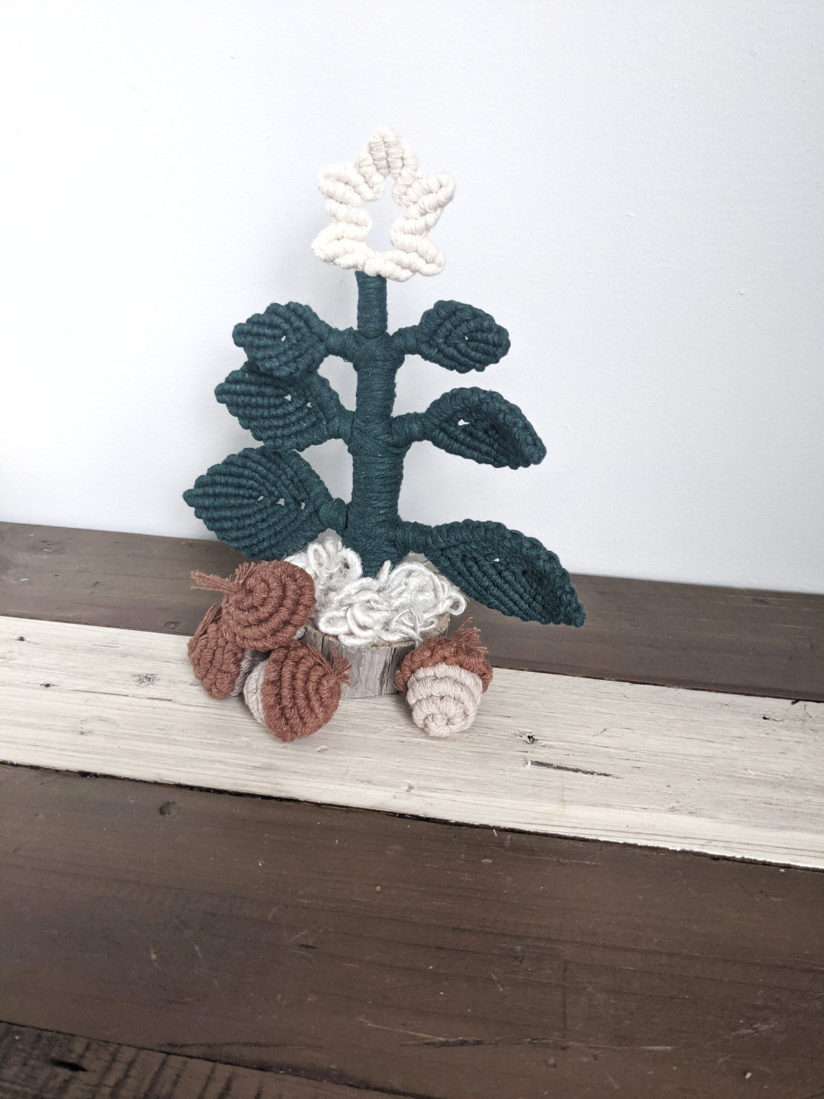 Modern Macrame Standing Christmas Tree