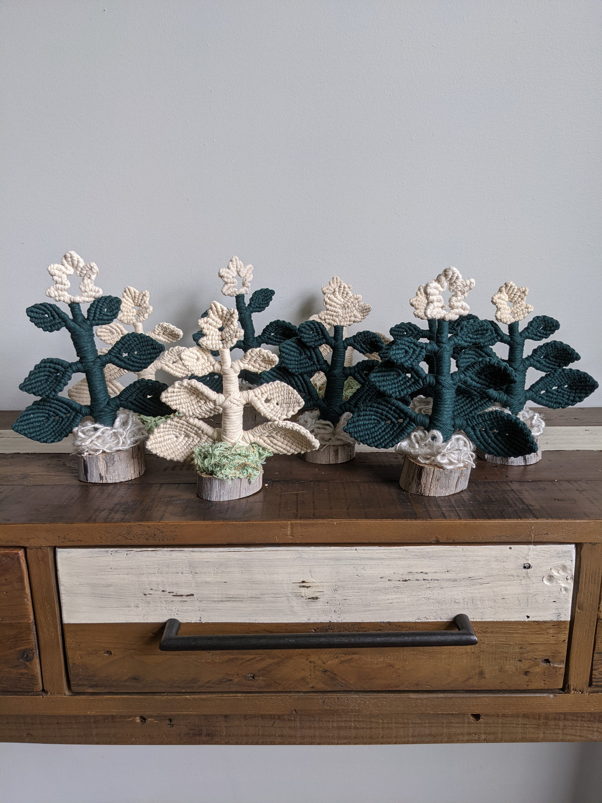 Modern Macrame Standing Christmas Tree