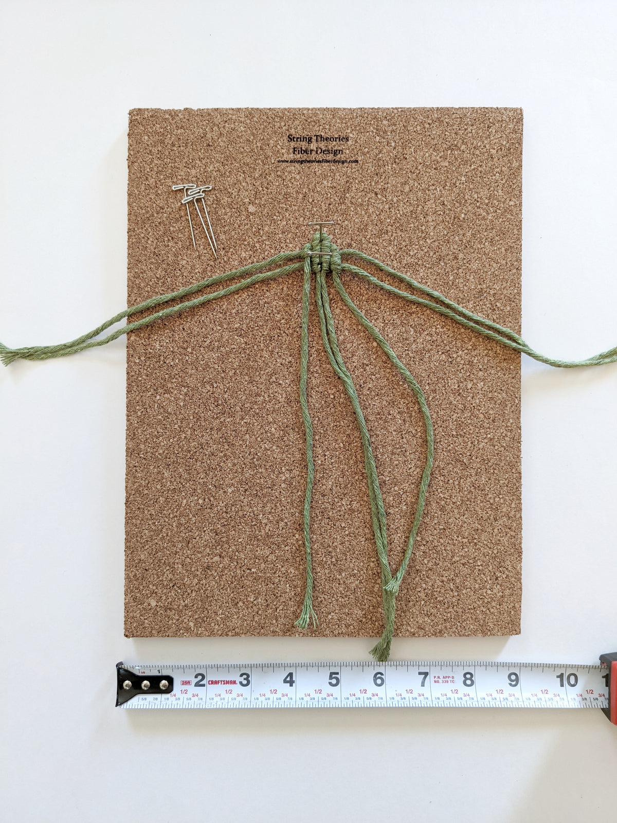 Macrame Corkboard & Pins - Macrame DIY Kit