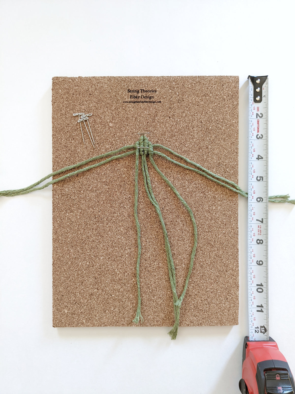 Macrame Corkboard & Pins - Macrame DIY Kit