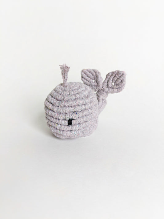 Macrame Whale Sculpture