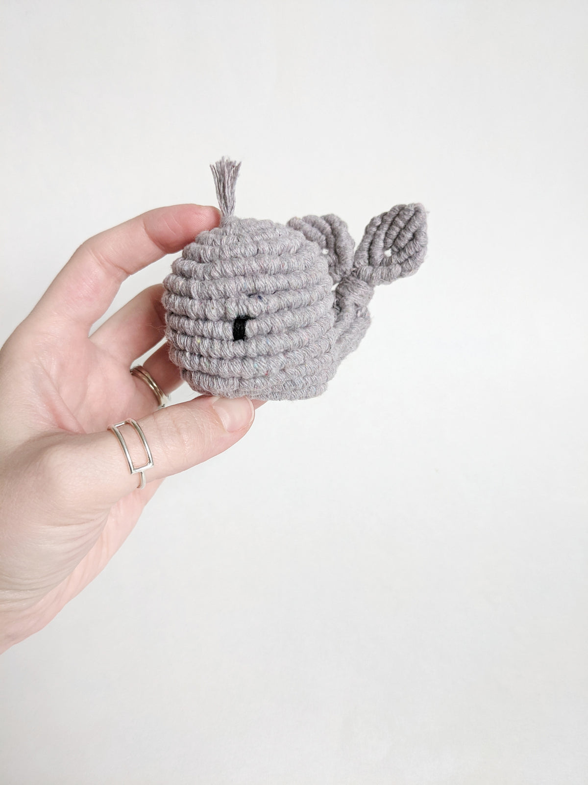 Macrame Whale Sculpture