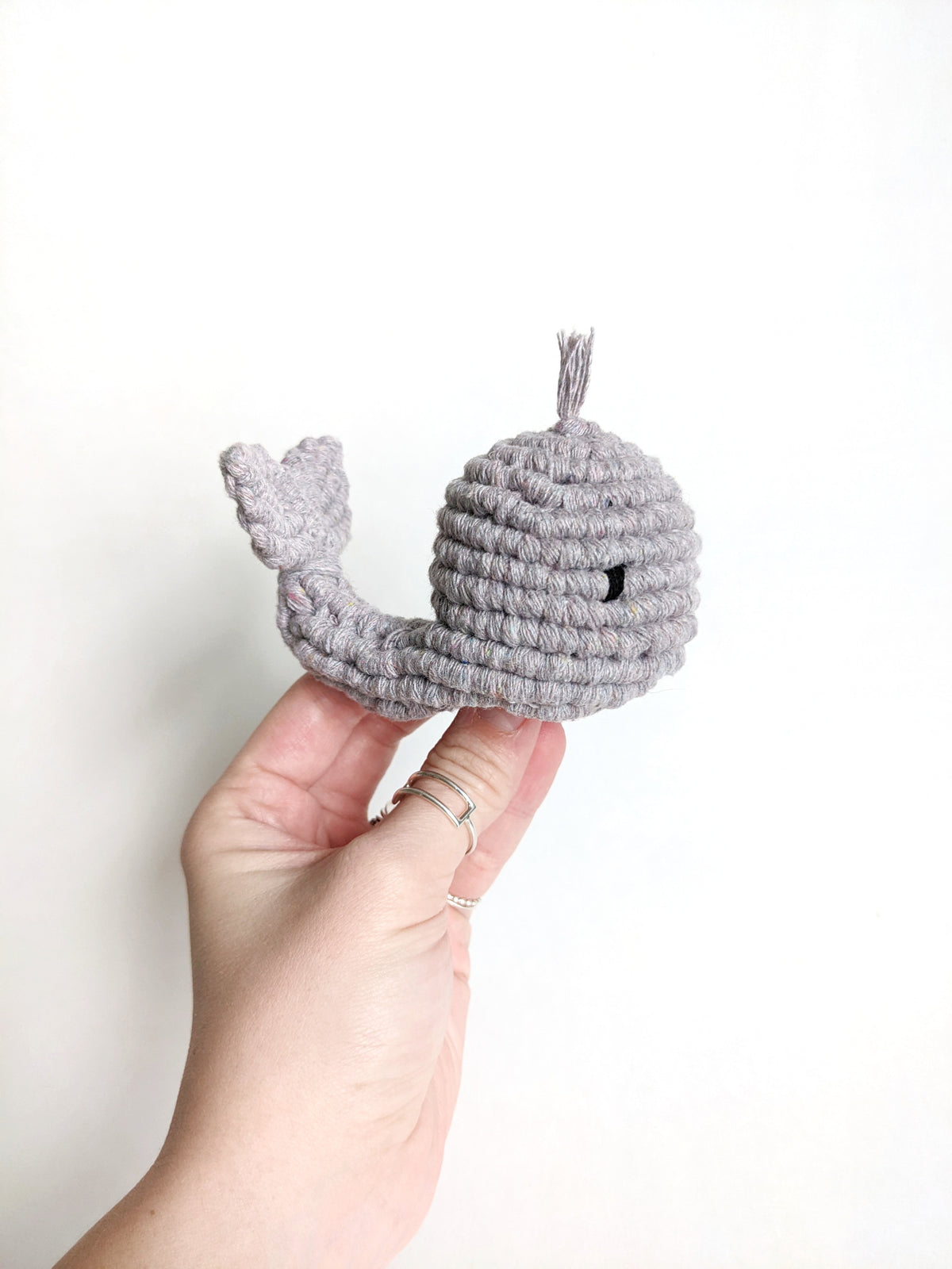 Macrame Whale Sculpture