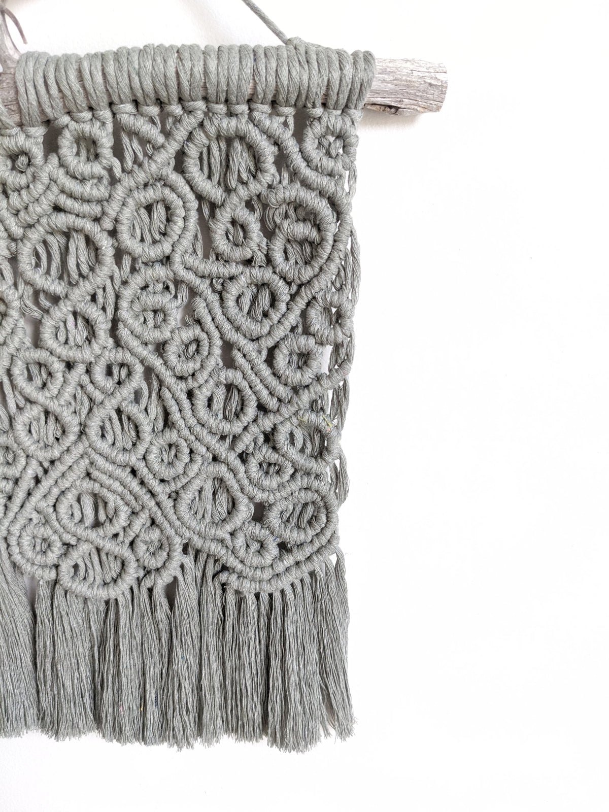 Macrame Wall Hanging on Driftwood
