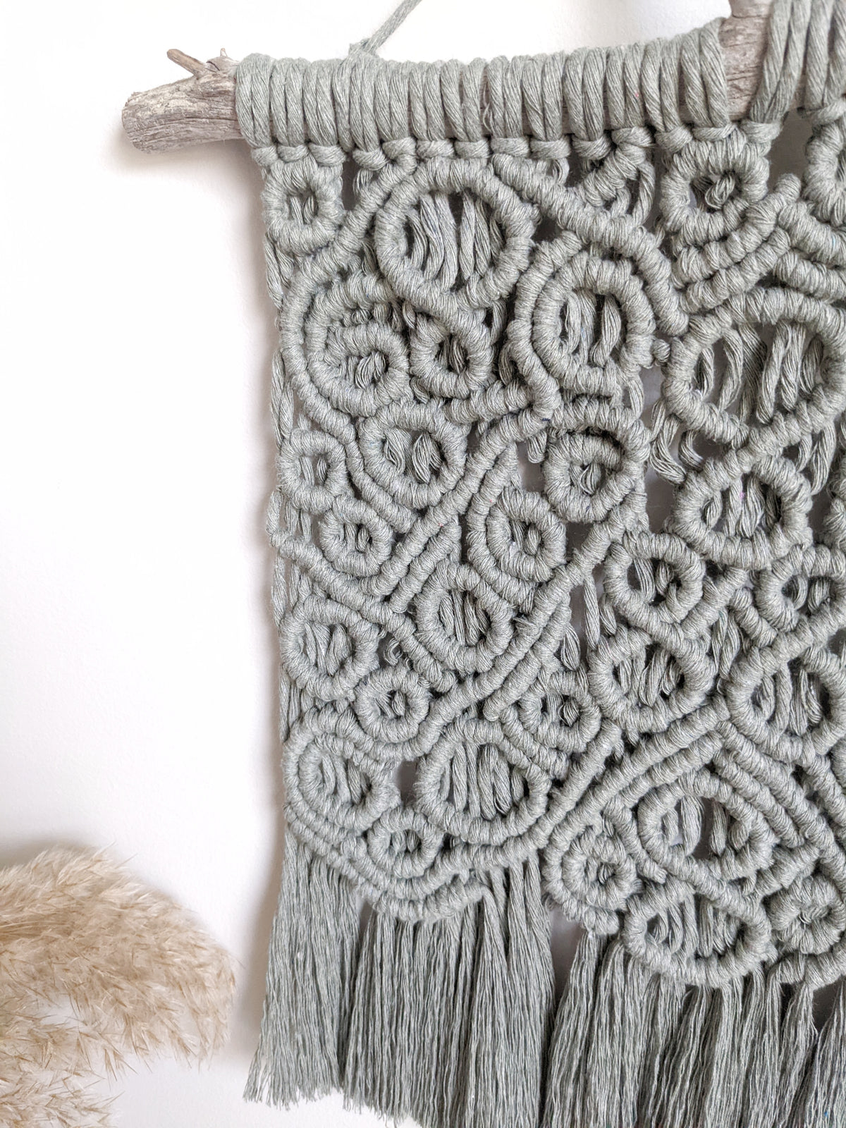 Macrame Wall Hanging on Driftwood